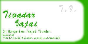 tivadar vajai business card